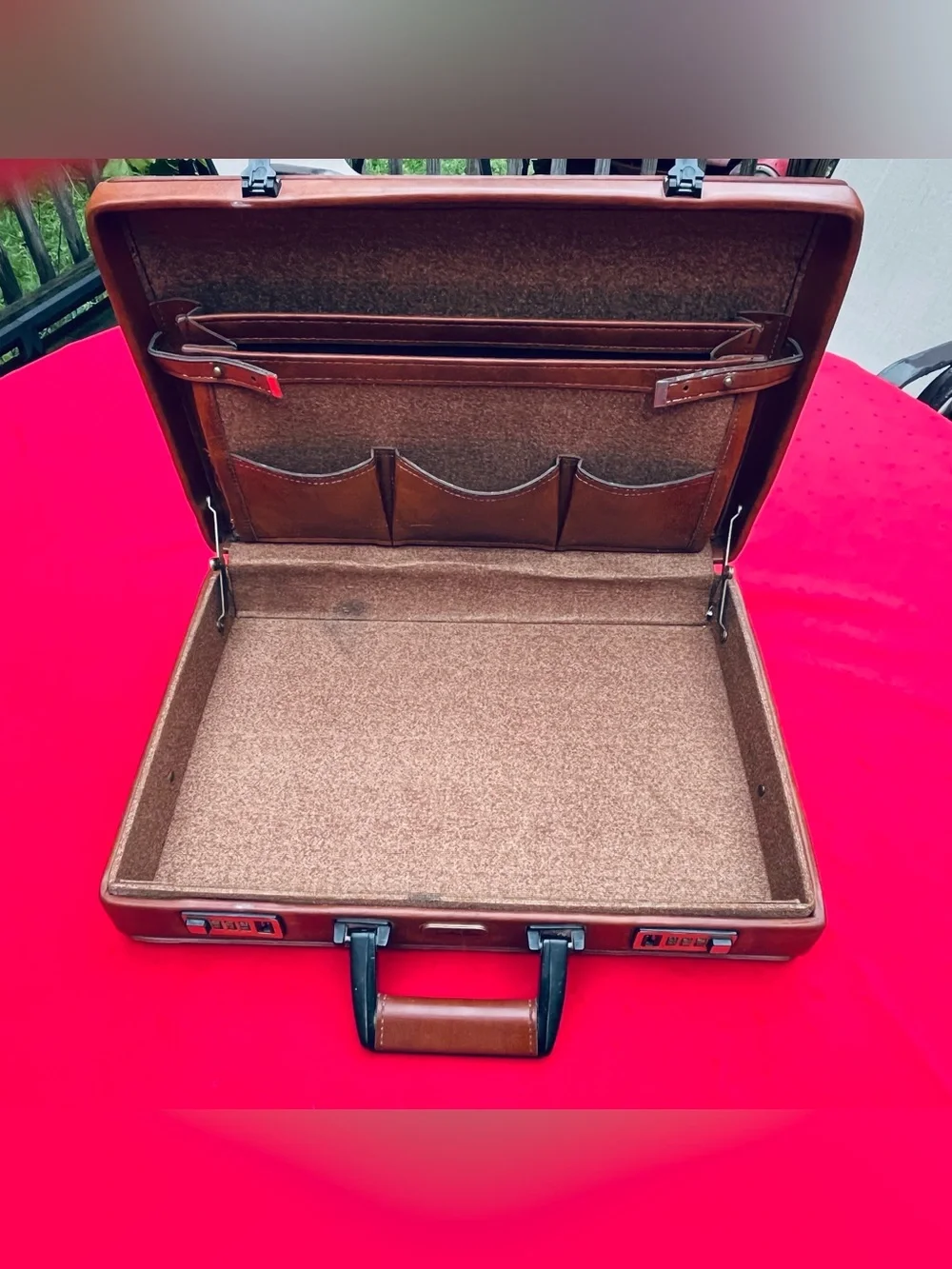 Authentic Emilio Pucci Leather Vintage Briefcase